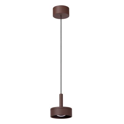 Lucide LENZ - Pendant light Indoor/Outdoor - Ø 11 cm - LED - 1x8W 2700K - IP54 - Rust Brown